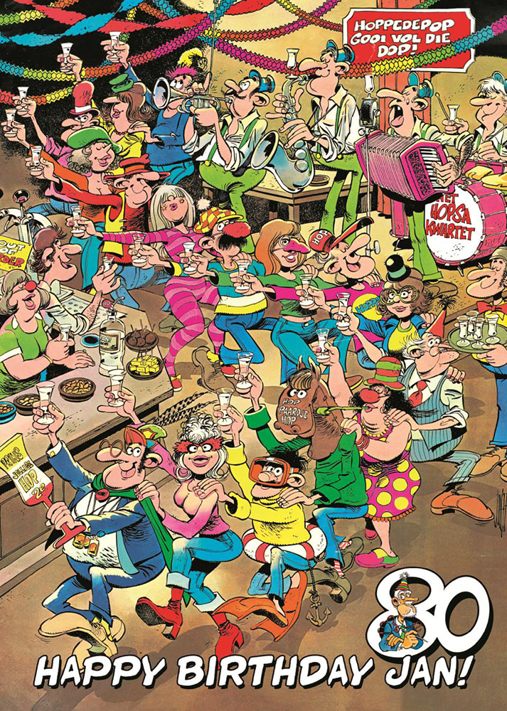 Februari 2016 Jan 80 years of age! - Jan van Haasteren puzzels EN
